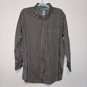 Peter Millar Shirt Men’s Large Black Weekender Finish Business Casual Office